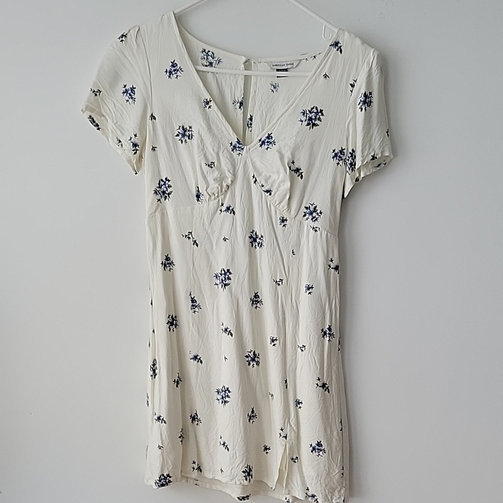 Floral Print White Dress